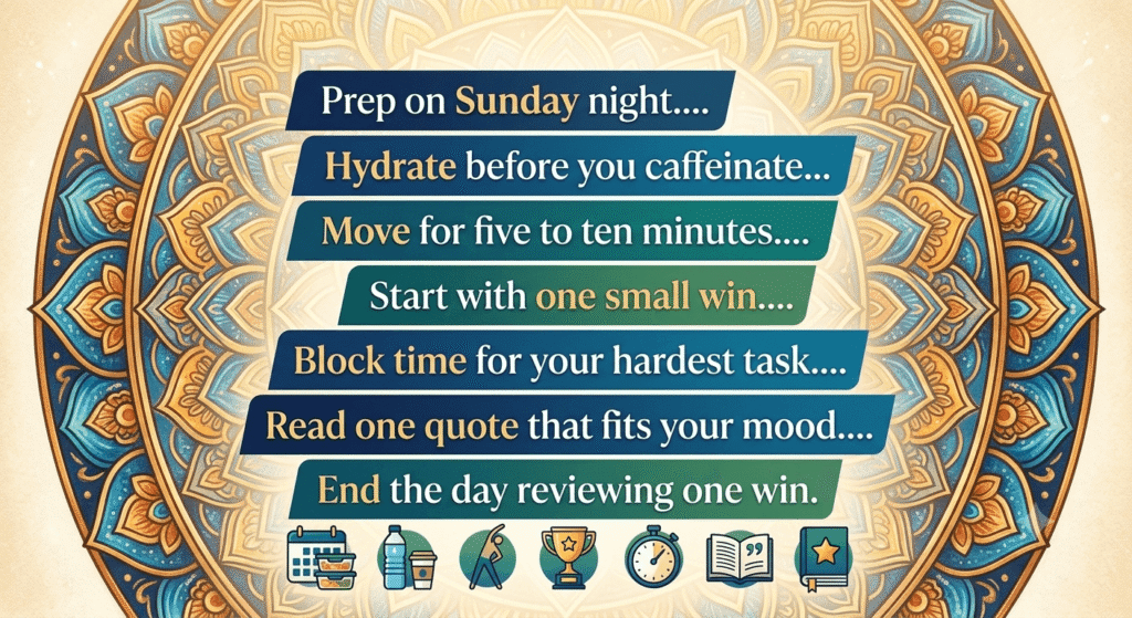 stress relief quotes for busy Monday mornings