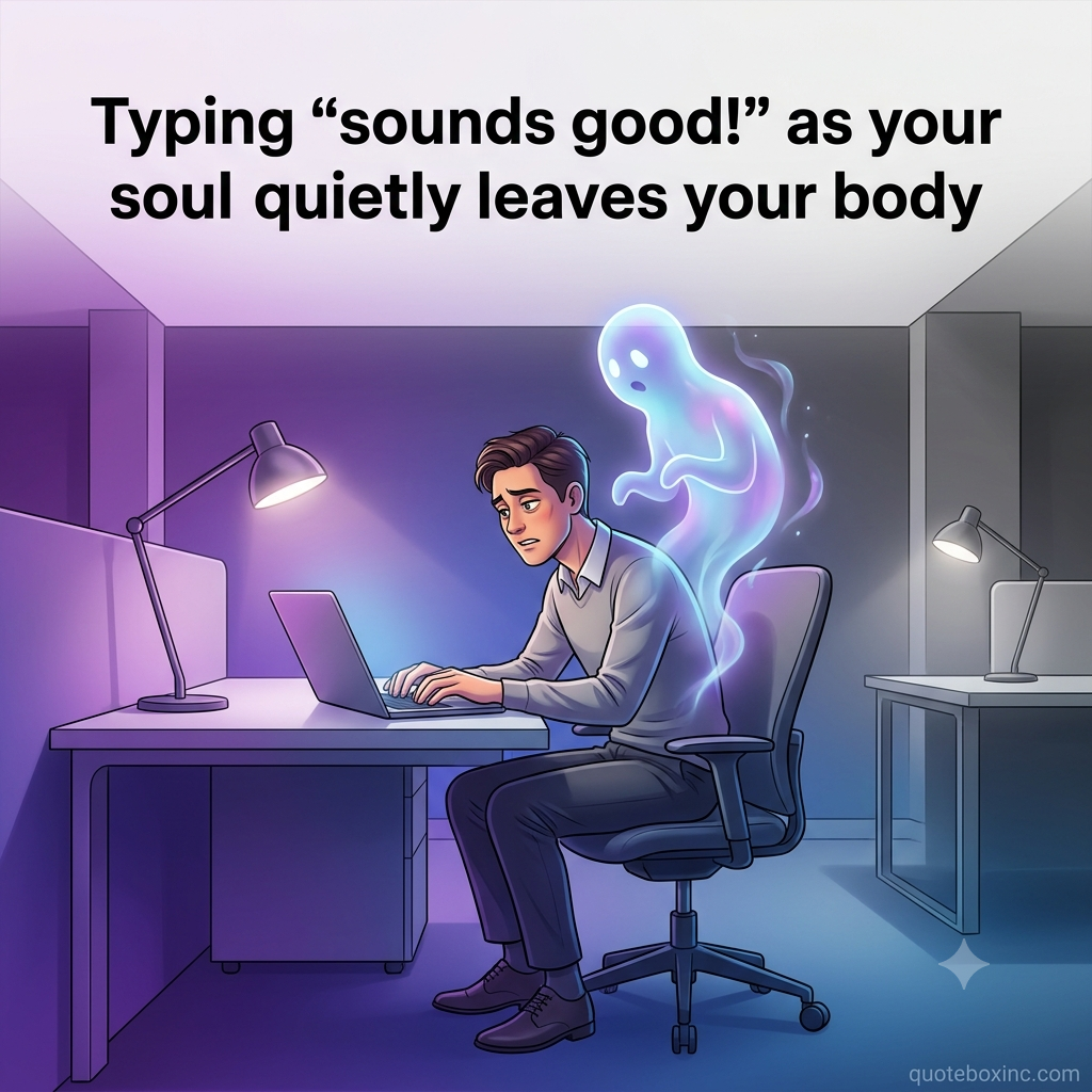 funny work reply meme sounds good burnout
