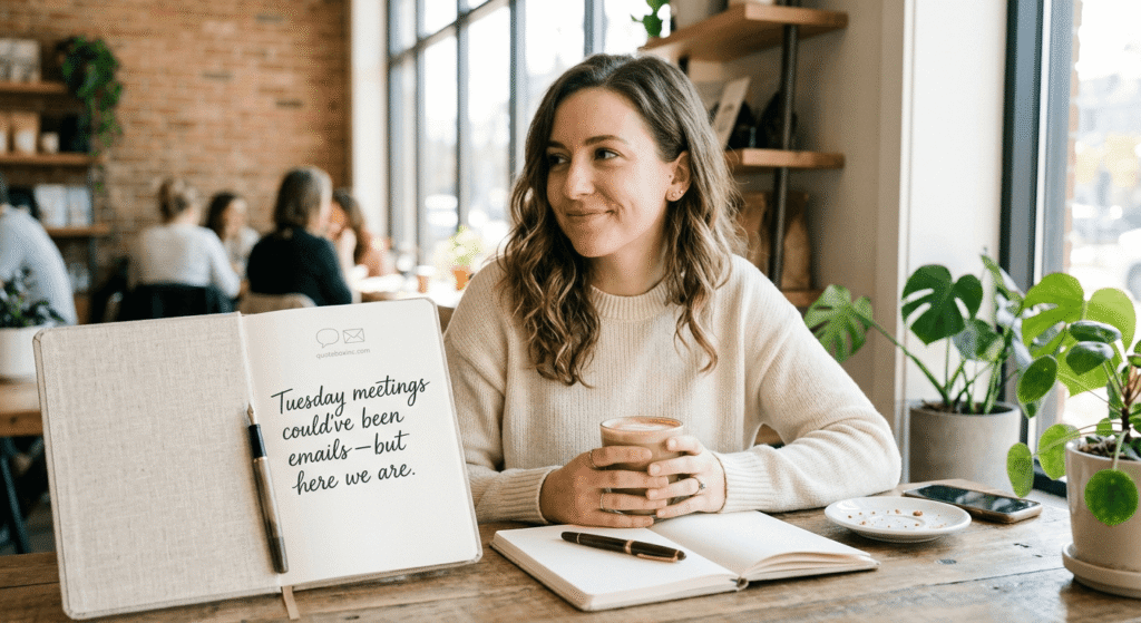 Professional enjoying a productive morning