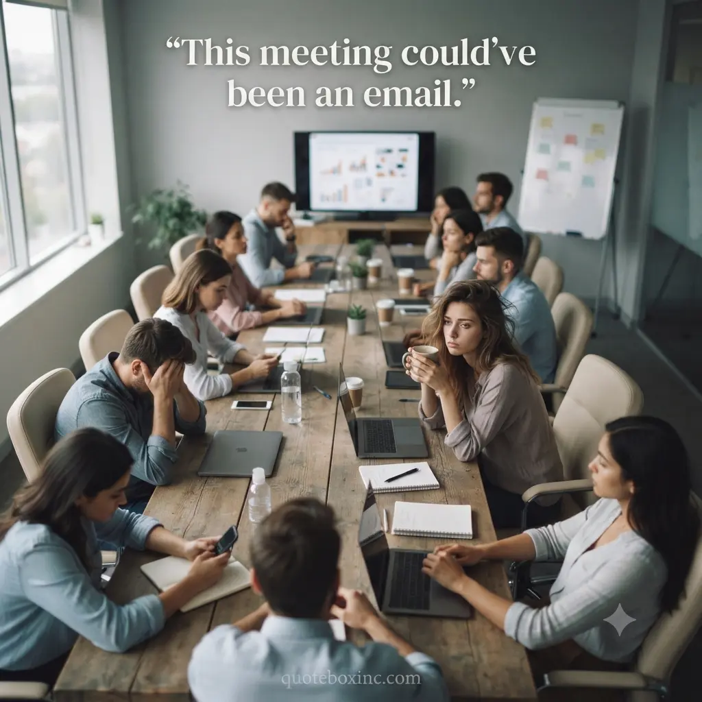 funny meeting meme work stress