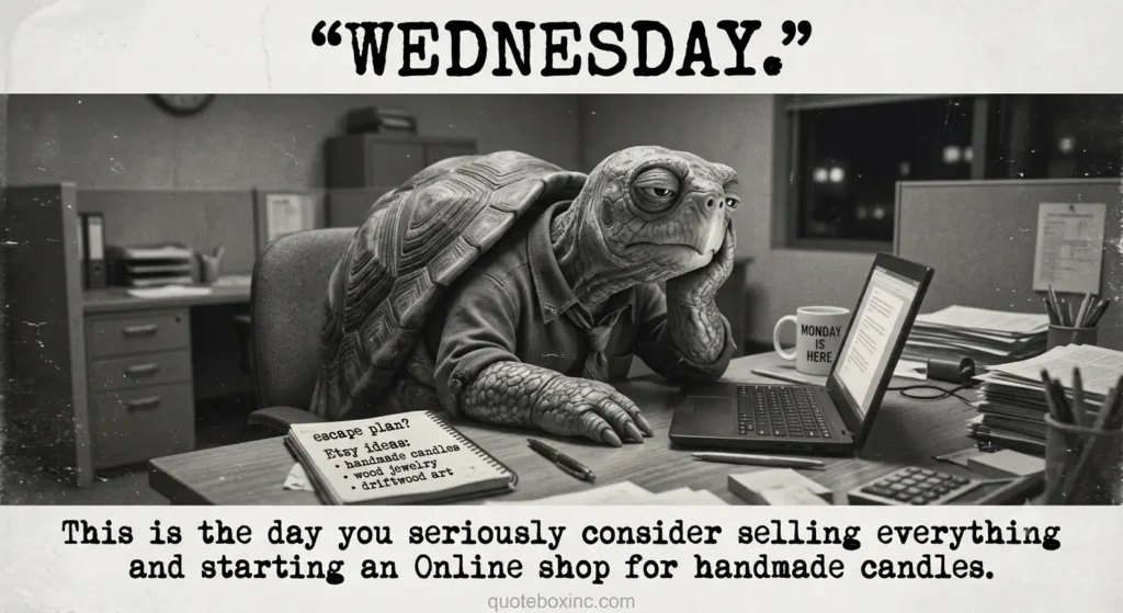 Workplace stress meme with sarcastic caption about overtime