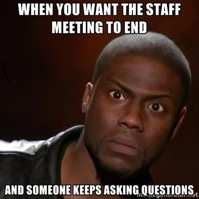 funny quick meeting meme turning into long stressful office meeting